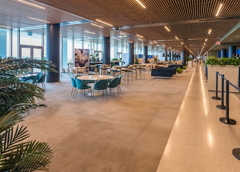 Club space within the stadium