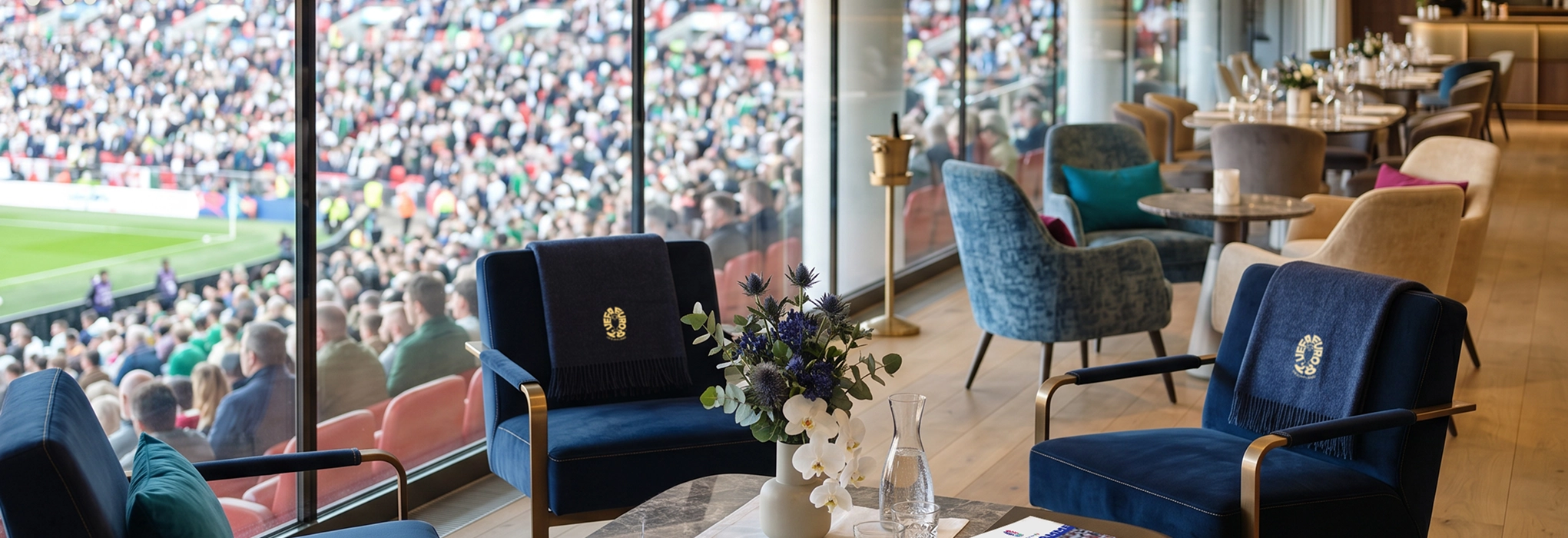 Hospitality area at a stadium