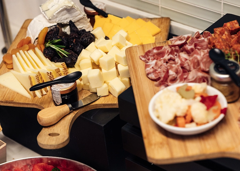 Progressive menu and gourmet grazing boards
