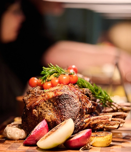 Gourmet food in the UEFA EURO 2028™ Official Hospitality lounge