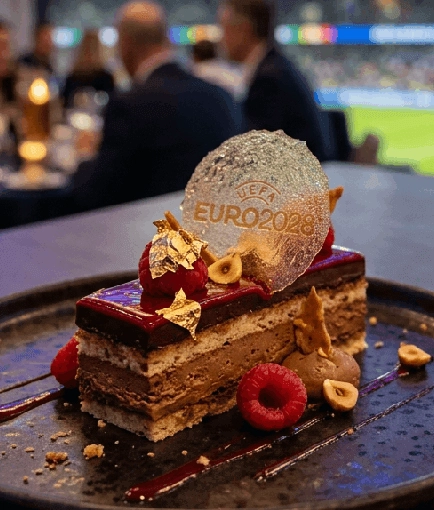 Cake with UEFA EURO 2028™ label