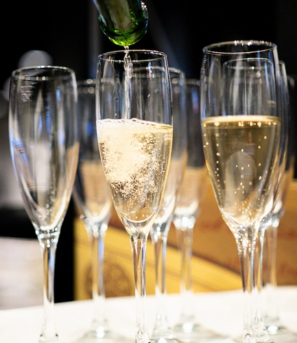 Champagne at the UEFA EURO 2028™ Official Hospitality space