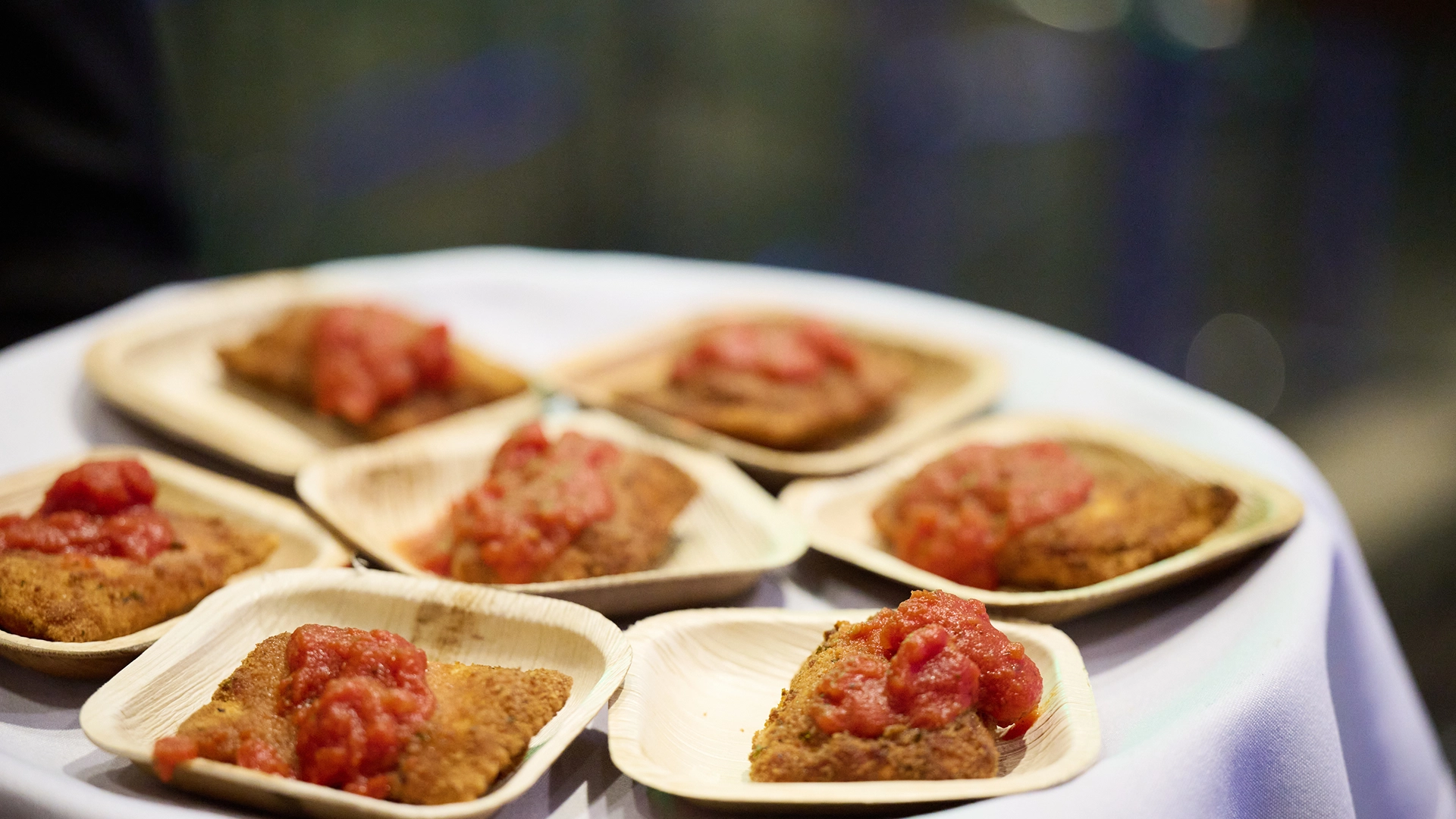 Canapes in Supporters Club