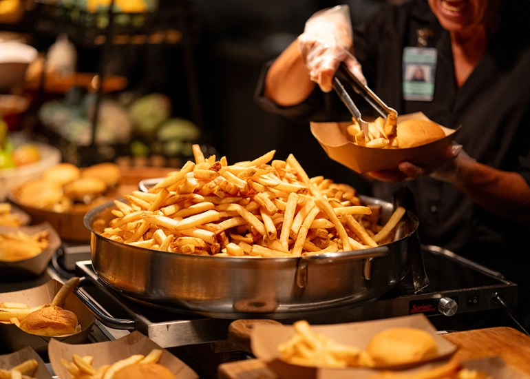 Fries in Supporters Club